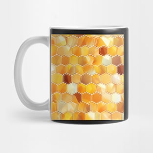 Honeycomb Hues: A Fashionable Geometric Fabric Pattern #3 Mug